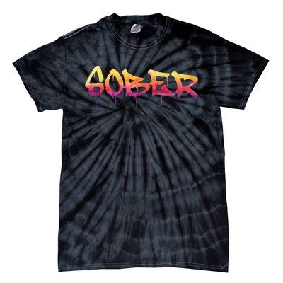 Sober Sobriety Anniversary Recovery Sober Aa Na Tie-Dye T-Shirt