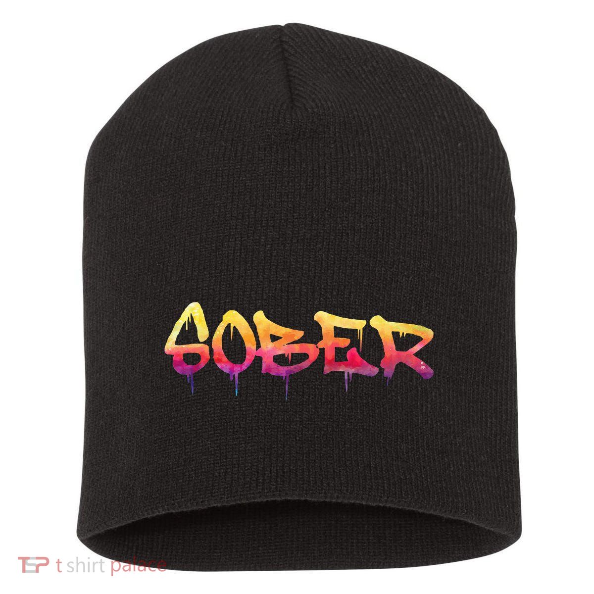 Sober Sobriety Anniversary Recovery Sober Aa Na Short Acrylic Beanie