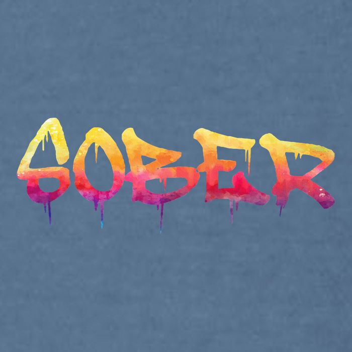 Sober Sobriety Anniversary Recovery Sober Aa Na Garment-Dyed Sweatshirt