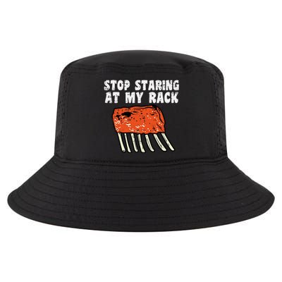 Stop Staring At My Rack Bbq Ribs Barbecue Grill Cool Comfort Performance Bucket Hat