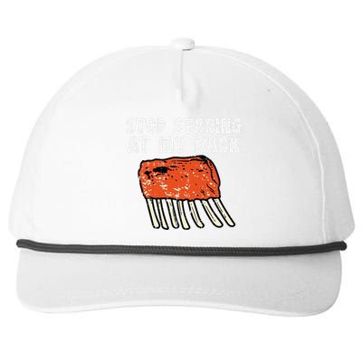 Stop Staring At My Rack Bbq Ribs Barbecue Grill Snapback Five-Panel Rope Hat