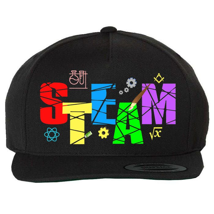 STEAM Science and Art STEM Creativity Maker Wool Snapback Cap