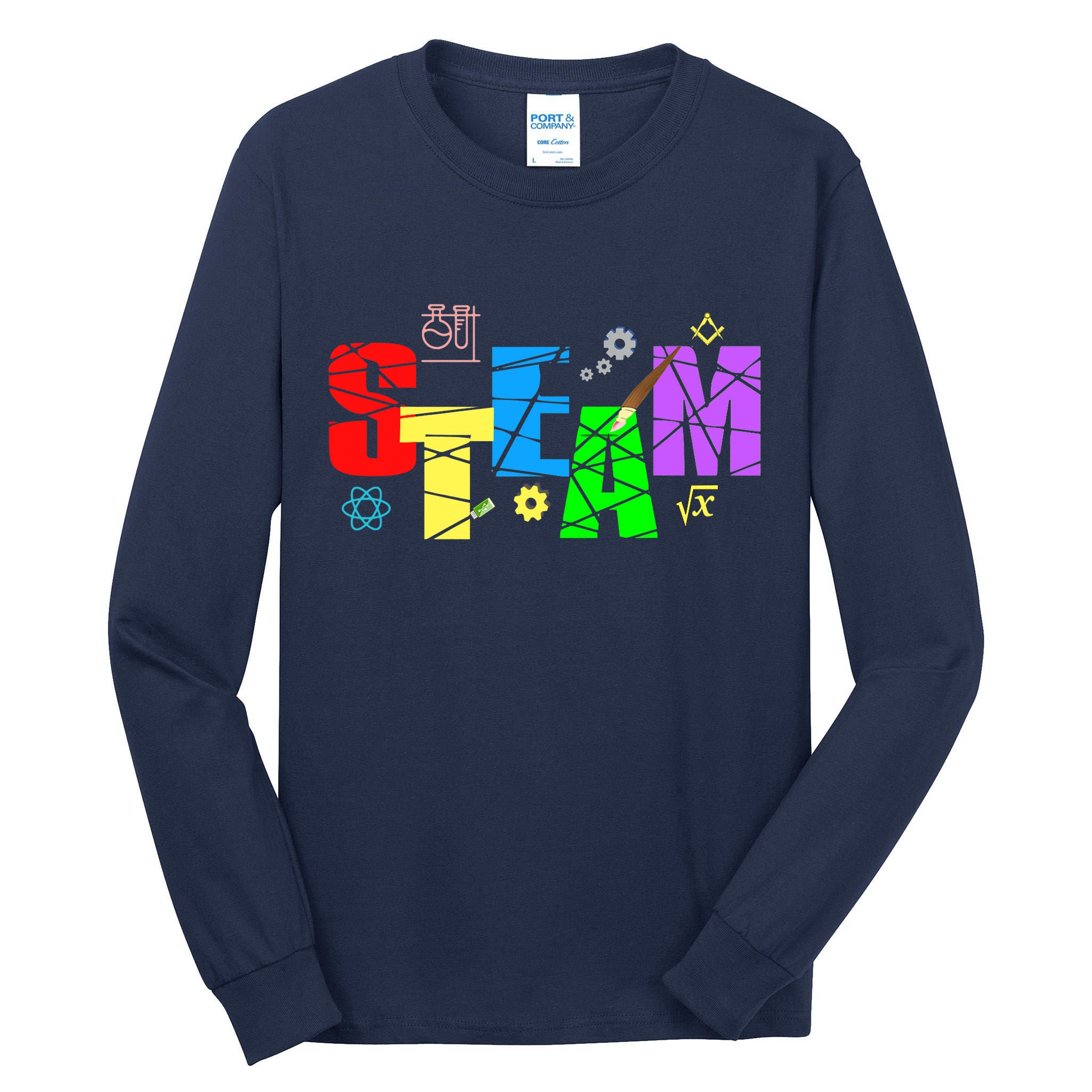 STEAM Science and Art STEM Creativity Maker Tall Long Sleeve T-Shirt