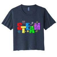 STEAM Science and Art STEM Creativity Maker Women's Crop Top Tee