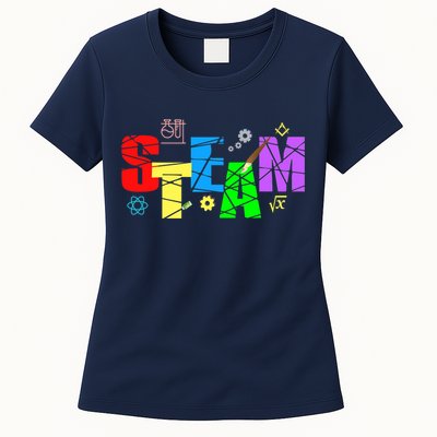 STEAM Science and Art STEM Creativity Maker Womens T-Shirt