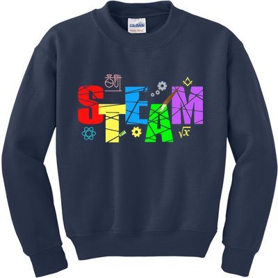 STEAM Science and Art STEM Creativity Maker Kids Sweatshirt