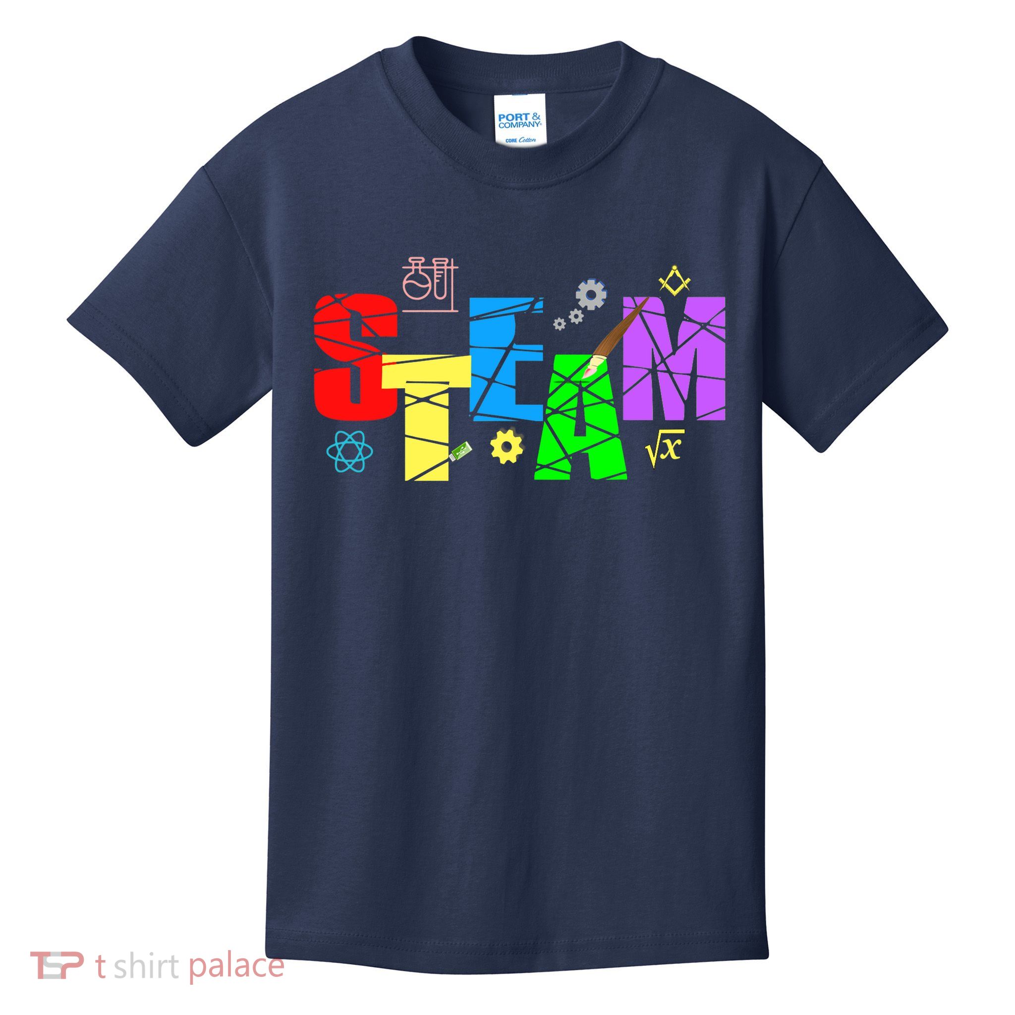 STEAM Science and Art STEM Creativity Maker Kids T-Shirt
