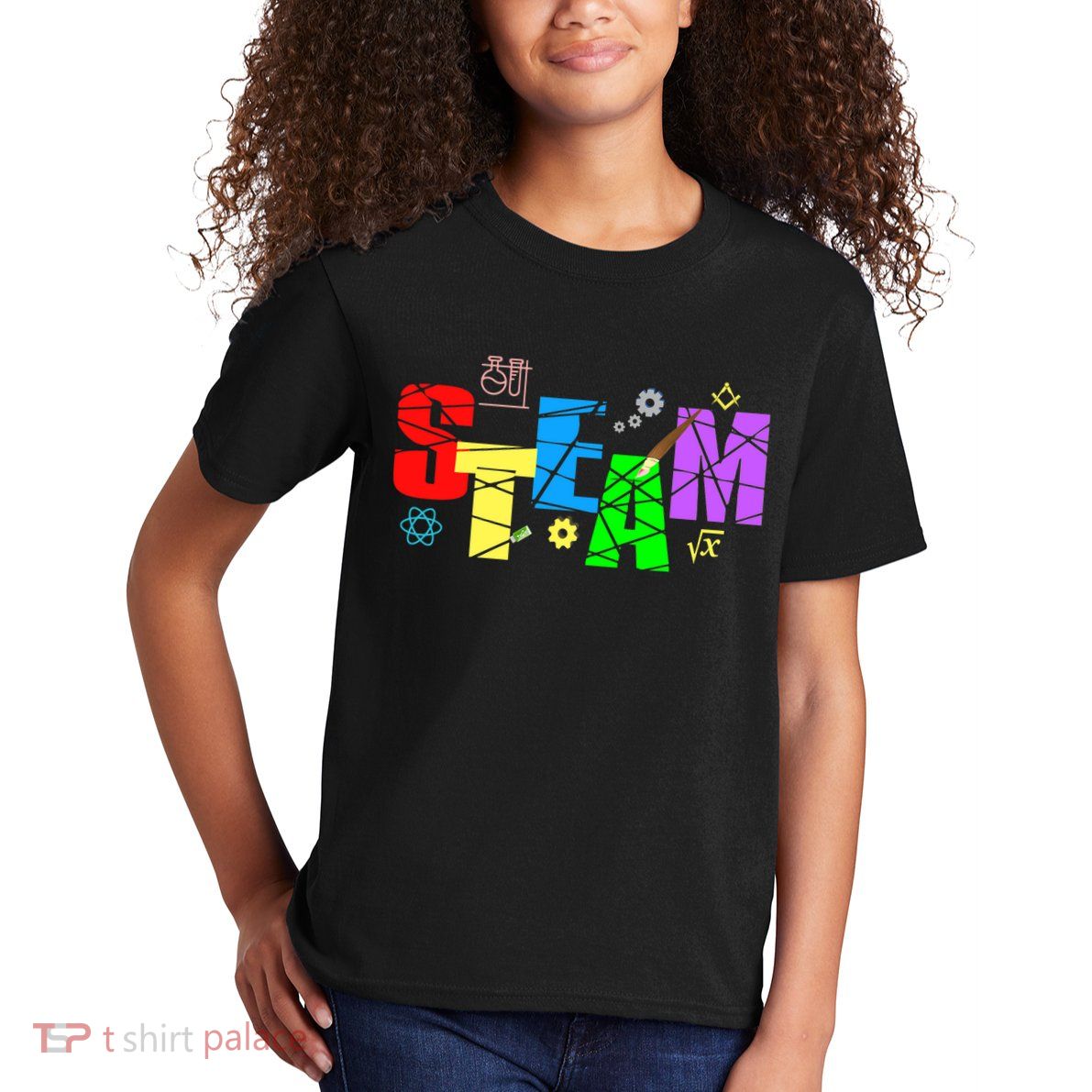 STEAM Science and Art STEM Creativity Maker Kids T-Shirt