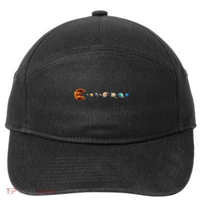Solar System Astronauts Space Video Games 7-Panel Snapback Hat