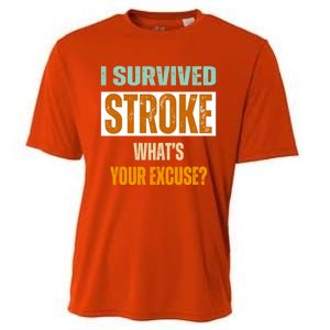 Survivor Stroke Awareness For Dad Mom 2024 Loved Ones Gift Cooling Performance Crew T-Shirt