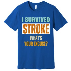 Survivor Stroke Awareness For Dad Mom 2024 Loved Ones Gift Premium T-Shirt