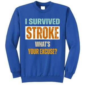 Survivor Stroke Awareness For Dad Mom 2024 Loved Ones Gift Tall Sweatshirt