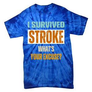 Survivor Stroke Awareness For Dad Mom 2024 Loved Ones Gift Tie-Dye T-Shirt