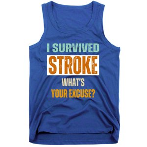 Survivor Stroke Awareness For Dad Mom 2024 Loved Ones Gift Tank Top