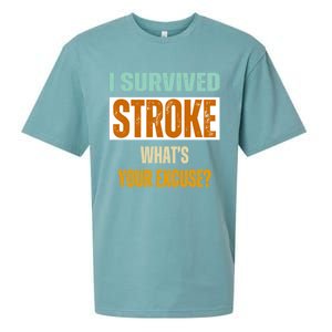 Survivor Stroke Awareness For Dad Mom 2024 Loved Ones Gift Sueded Cloud Jersey T-Shirt