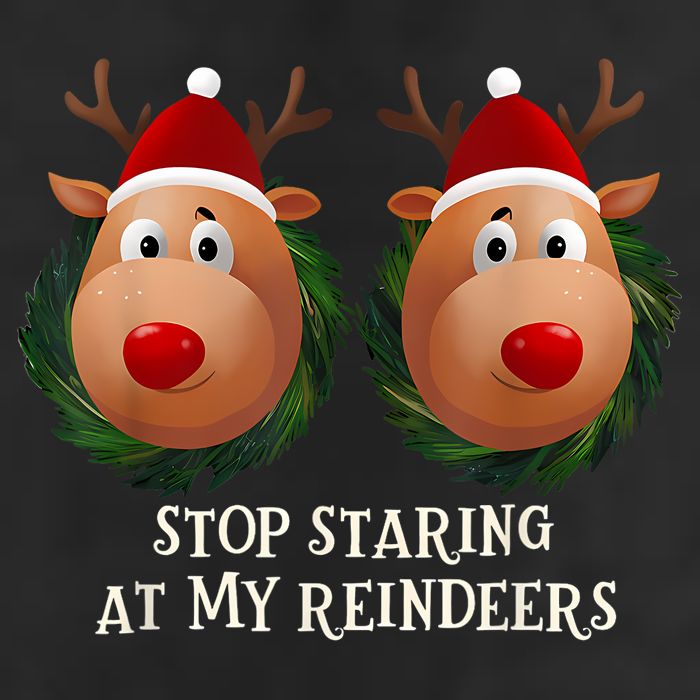 Stop Staring At My Reindeers Ugly Gag Xmas Sweater Christmas 15oz Campfire Ceramic Mug