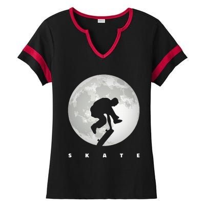 Skateboarding Skateboard Apparel Skateboarder Skateboard Ladies Halftime Notch Neck Tee