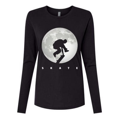 Skateboarding Skateboard Apparel Skateboarder Skateboard Womens Cotton Relaxed Long Sleeve T-Shirt