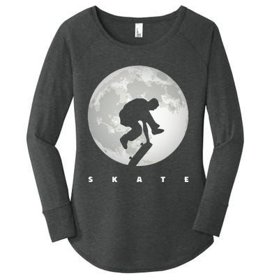 Skateboarding Skateboard Apparel Skateboarder Skateboard Women's Perfect Tri Tunic Long Sleeve Shirt