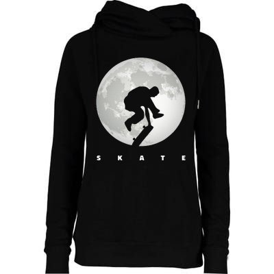 Skateboarding Skateboard Apparel Skateboarder Skateboard Womens Funnel Neck Pullover Hood