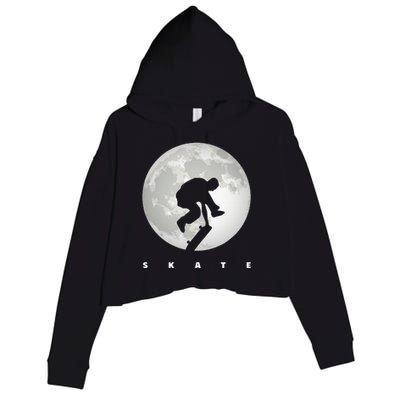 Skateboarding Skateboard Apparel Skateboarder Skateboard Crop Fleece Hoodie