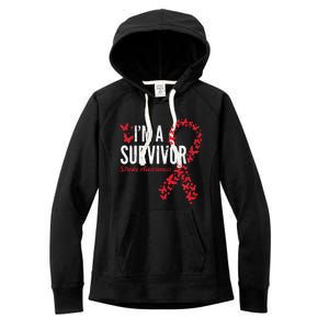 Survivor Stroke Awareness Stroke Survivor Women's Fleece Hoodie