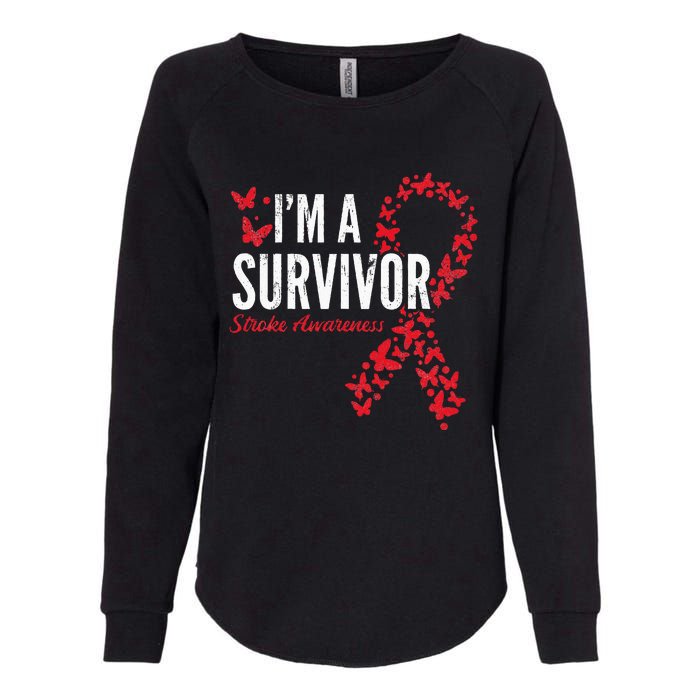 Survivor Stroke Awareness Stroke Survivor Womens California Wash Sweatshirt