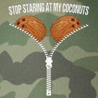 Stop Staring At My Coconuts Beach Summer Coconut Bra Adult Legacy Tie Dye Trucker Hat