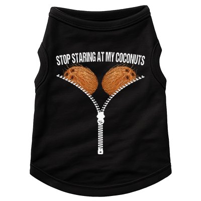 Stop Staring At My Coconuts Beach Summer Coconut Bra Adult Doggie Tank