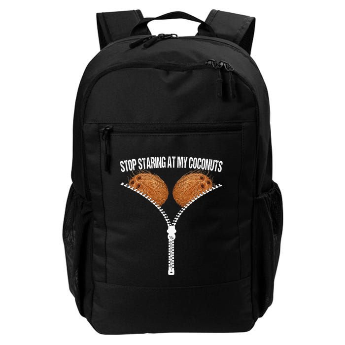 Stop Staring At My Coconuts Beach Summer Coconut Bra Adult Backpack