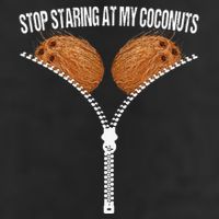 Stop Staring At My Coconuts Beach Summer Coconut Bra Adult Adult Drive Performance Visor