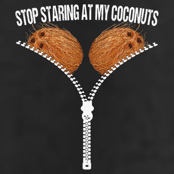 Stop Staring At My Coconuts Beach Summer Coconut Bra Adult Adult Drive Performance Visor