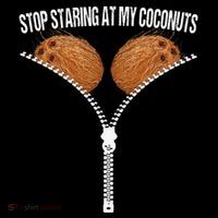 Stop Staring At My Coconuts Beach Summer Coconut Bra Adult Short Acrylic Beanie