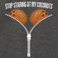 Stop Staring At My Coconuts Beach Summer Coconut Bra Adult Vector Backpack