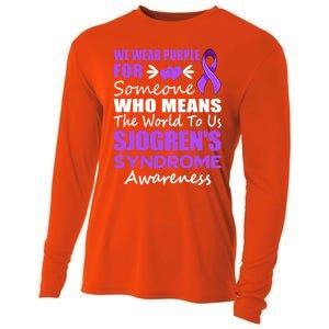 SjogrenS Syndrome Awareness Gift Family Support Sjogren Great Gift Cooling Performance Long Sleeve Crew