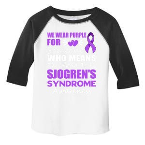 SjogrenS Syndrome Awareness Gift Family Support Sjogren Great Gift Toddler Fine Jersey T-Shirt