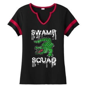 Swamp Squad Alligator Ladies Halftime Notch Neck Tee