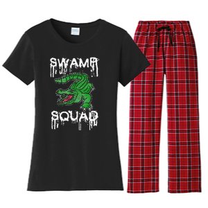 Swamp Squad Alligator Women's Flannel Pajama Set