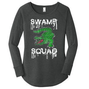 Swamp Squad Alligator Women's Perfect Tri Tunic Long Sleeve Shirt