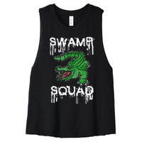 Swamp Squad Alligator Women's Racerback Cropped Tank