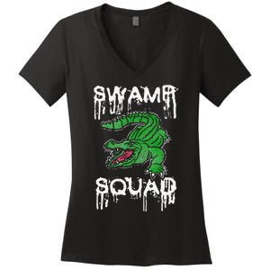 Swamp Squad Alligator Women's V-Neck T-Shirt