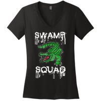 Swamp Squad Alligator Women's V-Neck T-Shirt