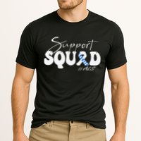 Support Squad ALS Awareness Blue & White Ribbon Cooling Performance Crew T-Shirt