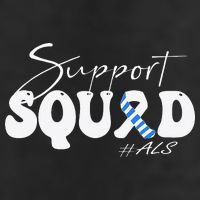 Support Squad ALS Awareness Blue & White Ribbon Adult Drive Performance Visor