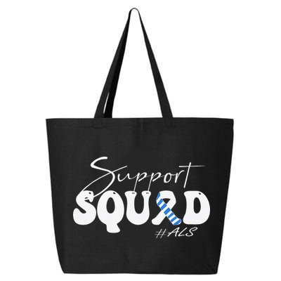 Support Squad ALS Awareness Blue & White Ribbon 25L Jumbo Tote