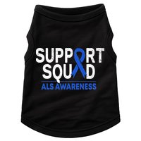 Support Squad ALS Awareness Month Blue Ribbon Support Team Doggie Tank