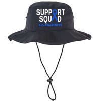 Support Squad ALS Awareness Month Blue Ribbon Support Team Bucket Hat