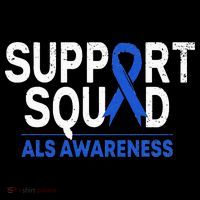 Support Squad ALS Awareness Month Blue Ribbon Support Team 16 in Basic Backpack