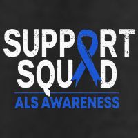 Support Squad ALS Awareness Month Blue Ribbon Support Team Golf Towel