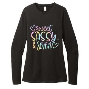 Sweet Sassy And Seven Birthday Tie Dye Tee Kids Womens CVC Long Sleeve Shirt